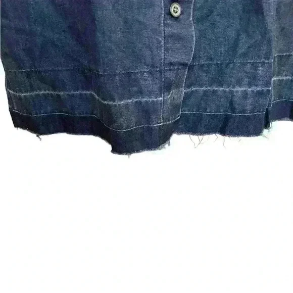 J Brand Cuff Link Denim Raw Hem Dress XS NWT - Picture 4 of 4